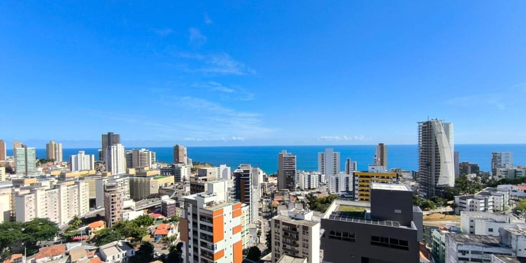 Lindo Studio Vista Mar Na Barra Com Piscina No Rooftop Do Edf, Proximo Ao Porto Da Barra Salvador Eksteriør bilde